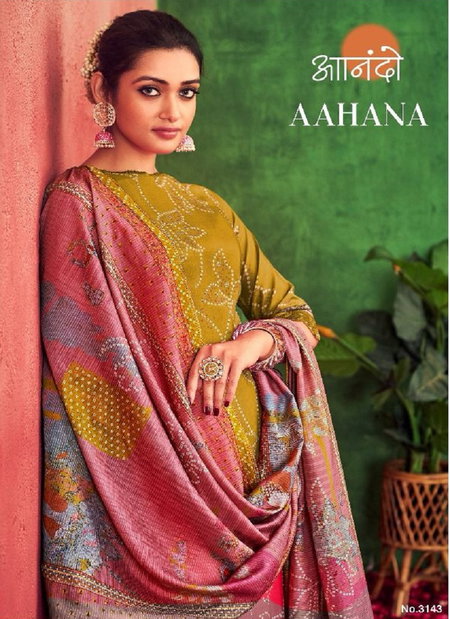 Aahana 3143 By Anando Digital Printed Wholesale Dress Material Suppliers In Mumbai